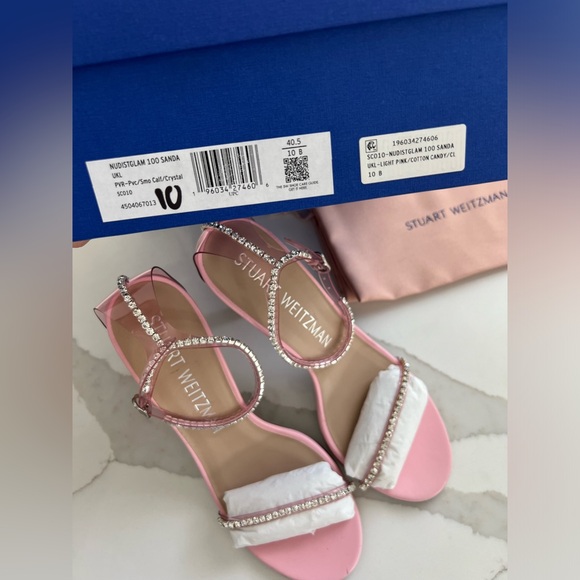 STUART WEITZMAN
Rhinestone Embellished Stiletto Heel Sandals
LIGHT PINK , 10 B - Picture 7 of 7